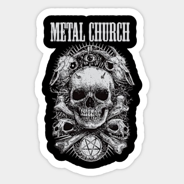 METAL CHURCH BAND Sticker by phsyc_studio